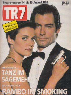 TR7 Schweiz 89/33 Jörg Knör,James Bond mit Timothy Dalton,Carey Lowell 