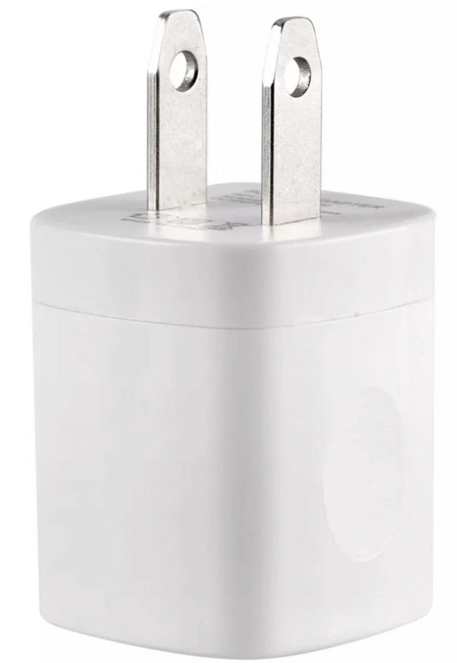 20x White 1A USB Power Adapter AC Home Wall Charger US Plug FOR iPhone 5S 6 7 8 - Image 2 of 2