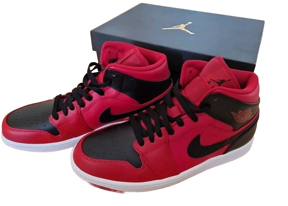 Nike Air Jordan mid GYM Red/Black-White, Größe 42,5