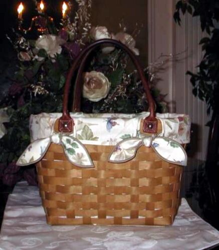 Longaberger MEDIUM Boardwalk Basket Fabric LINER ONLY - BOTANICAL FIELDS - NEW - Picture 1 of 3