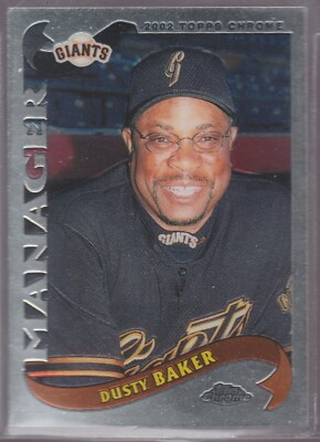 2002 Topps Chrome #290 Dusty Baker San Francisco Giants MGR