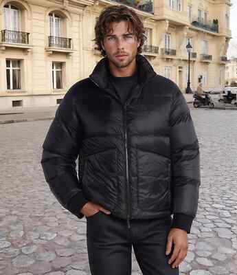 Emporio Armani Wendejacke Daunenjacke mit Stehkragen in black 50 L