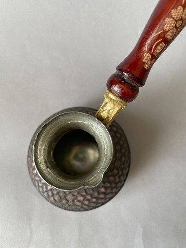 Unique Honeycomb Textured Copper Pot - Rustic Charm for Foodies and Coffee Lover - Picture 8 of 12
