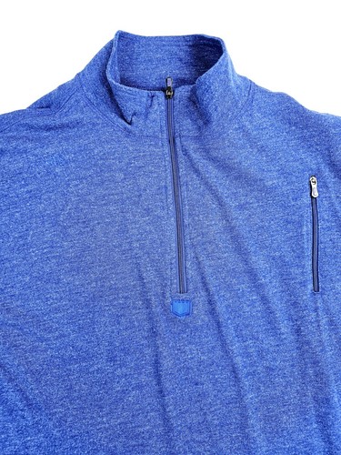 Scottevest Size Large 1/4 Zip Men's Blue Sev Sj Qzip TEC Long Sleeve Activewear - Picture 9 of 14