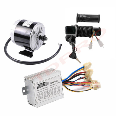 350W 24V Electric Motor Controller Throttle KeyLock Scooter E Bike Go Kart Razor