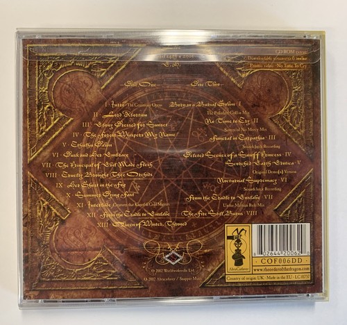 Cradle Of Filth - Live Bait For The Dead 2 X CD 2002 Abracadaver / Snapper Music - Picture 2 of 21