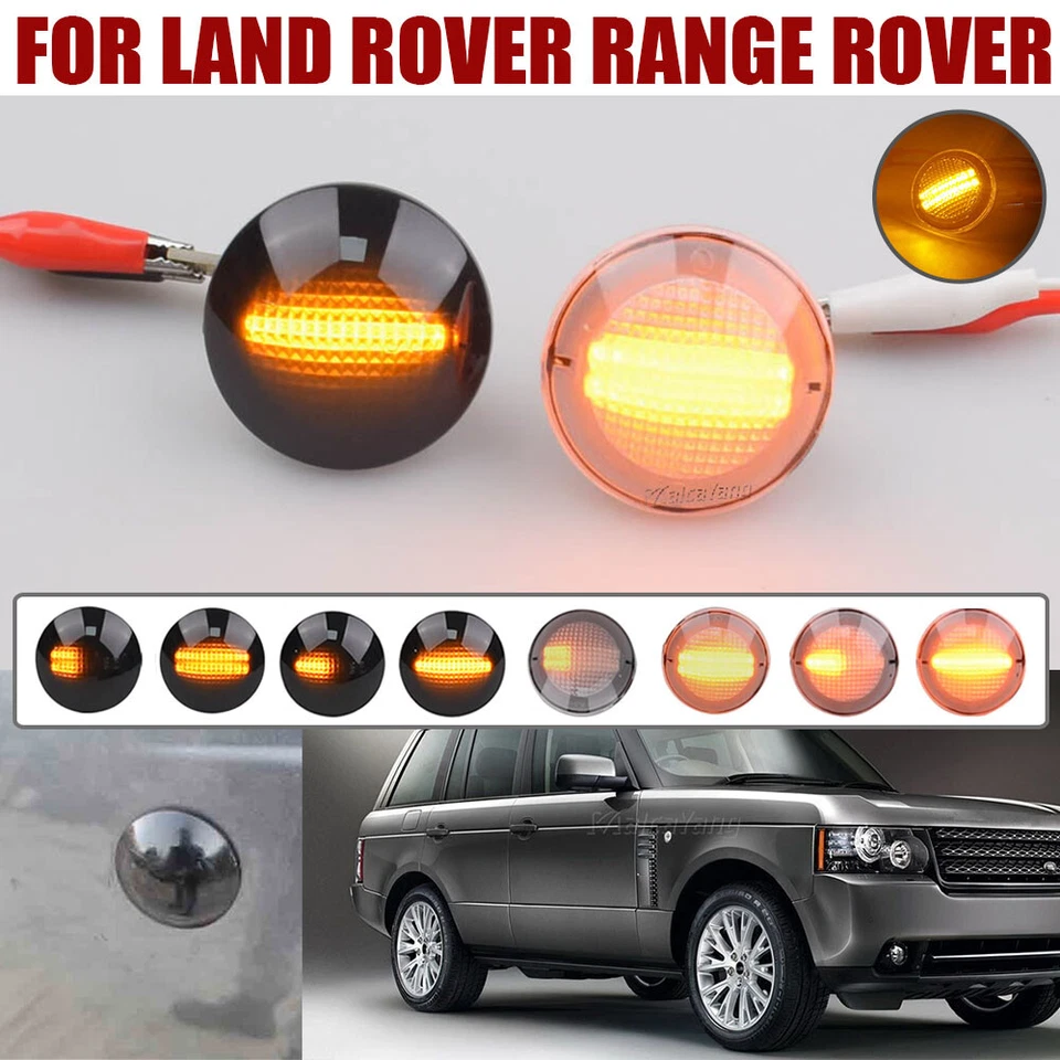 For Land Rover Range Rover L322 02-12 LED Dynamic Side Marker Light Turn Signal - Image 2 of 4