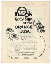 1921 Gulf Refining Co. Ad: Supreme Auto Oil - Pittsburgh, Pennsylvania