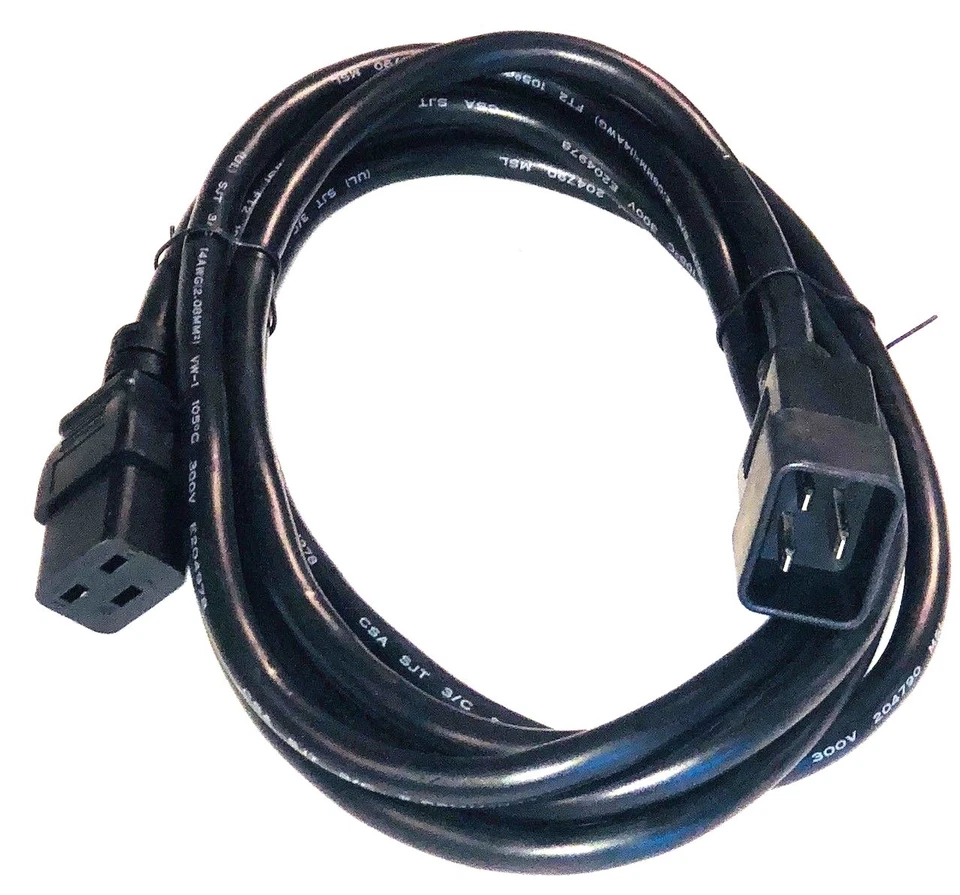 CAB-C19-CBN-3 CABC19CBN-3 Cisco Cabinet Jumper Power Cable C20 to C19, 3 feet - Image 2 of 2