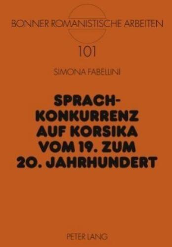 Thumbnail - Sprachkonkurrenz Auf Korsika Vom 19. Zum 20. Jahrhundert