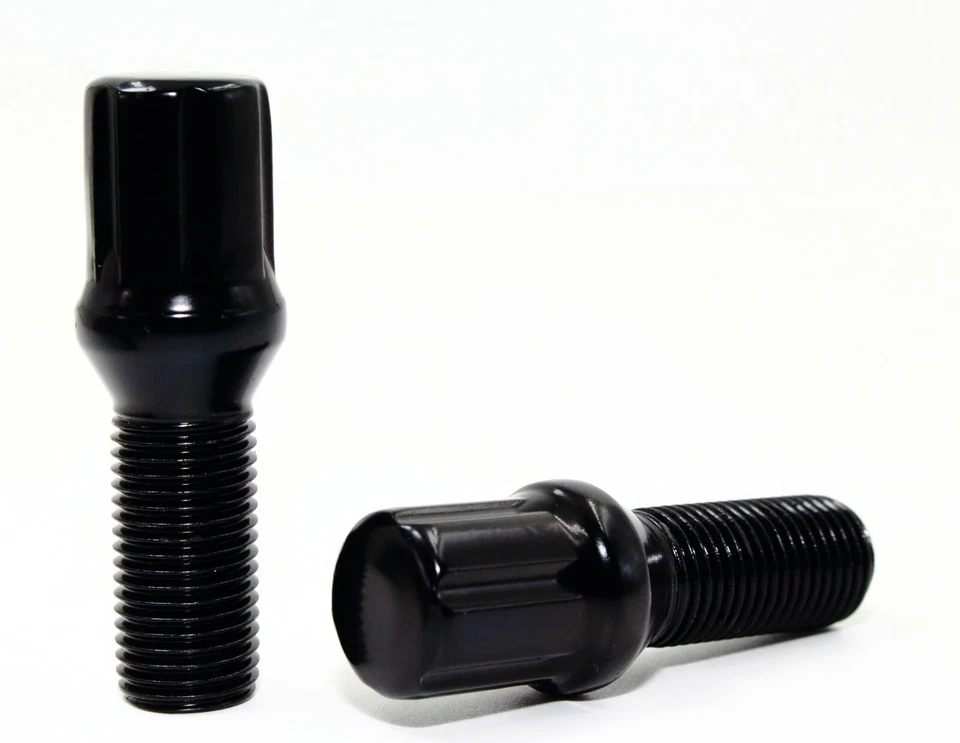 20 14x1.5 Veritek 28mm Black Spline Lug Bolts for Aftermarket Wheels Mercedes - Image 2 of 4