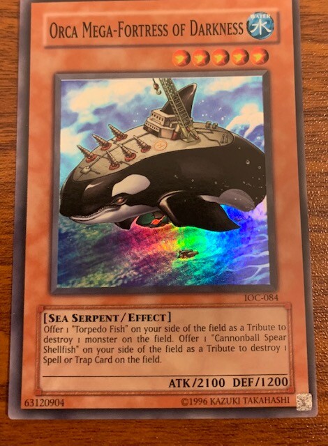 Yu Gi Oh Holo/Foil Orca Mega-Fortress of Darkness #IOC-084 | eBay