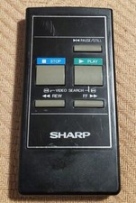 Sharp VCR Remote Control RRMCG0104GESA Black TESTED Working