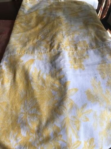 Pottery Barn Matine Toile Duvet Cover Yellow Queen 2 Standard Shams 3pc Rare🦩