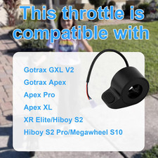 Electric Scooter Throttle Compatible with GOTRAX GXL V2, 2.56x1.77x1.38in/6.5...