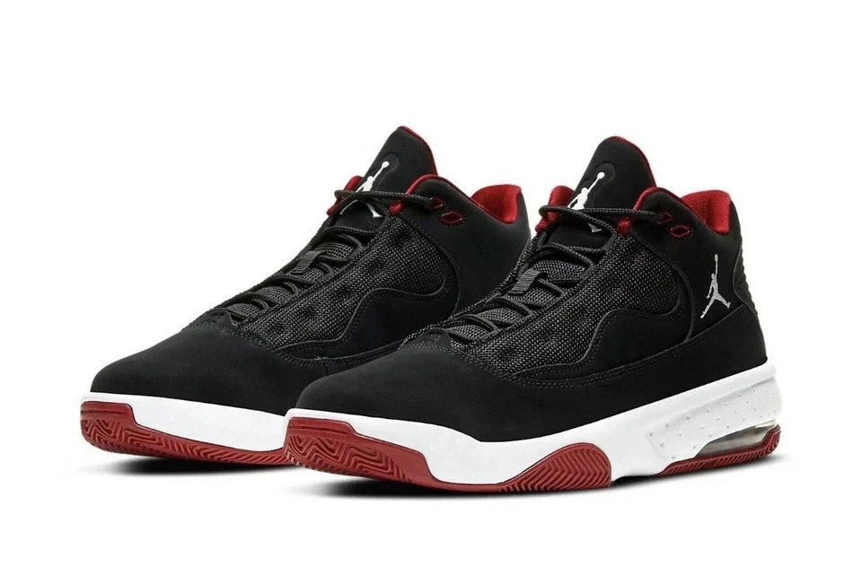 Nike Air Jordan Max Aura 2 Bred Black Red White Sneakers CK6636-016 Mens Sz 10 - Image 2 of 4