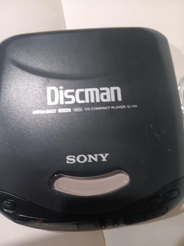 Sony Discman D-141 Black Mega Bass Portable Compact CD Player W/apple Headphone - Picture 2 of 14