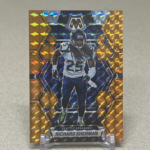 2023 Panini Mosaic - Richard Sherman #225 Orange Mosaic Prizm /199