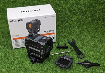 Holosun Rifle Red Dot Sight, MRS 2 MOA/65 MOA Circle Reticle - AEMS-PRO-X2-RD