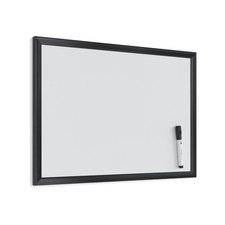 Magnetic Dry Erase Board 24 x 18 Black Wood Frame HeavyDuty for Office