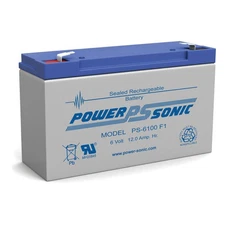 Power-Sonic PS-6100 6V 12AH F1 Rechargeable Battery