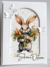 3-D Grußkarte Ostern "Schöne Ostern" Handarbeit z.T. Stampin Up