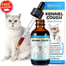 Kennel Cough Treatment & Natural Infection Medicine for Cats Allergy Relief 60ml
