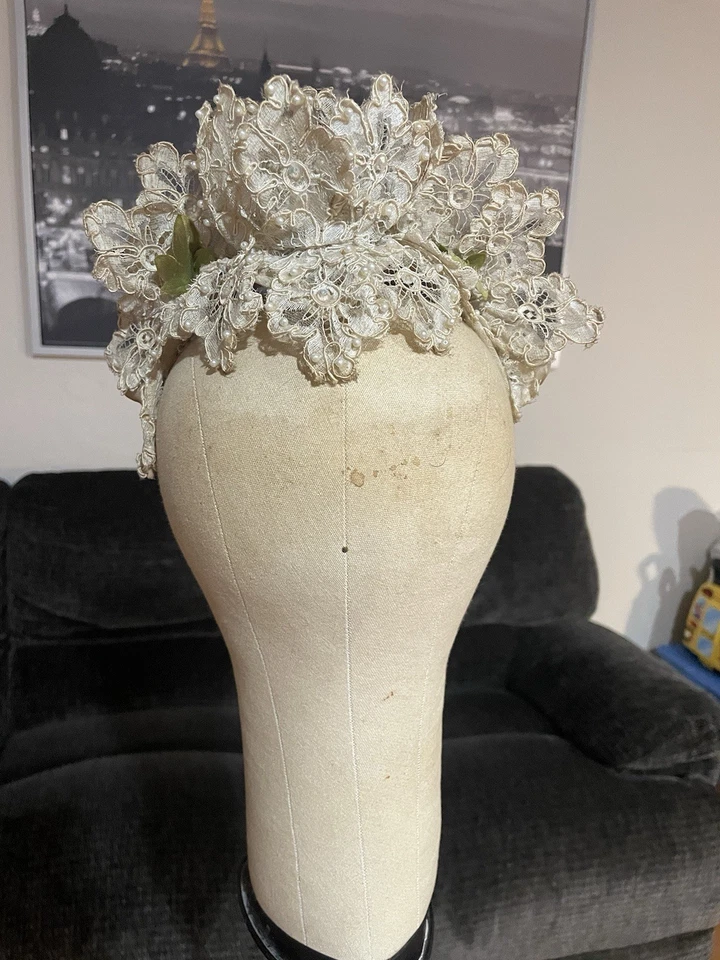 Retro Vintage 1950S Bridal Headdress Wedding Hair Accessories for Women - Image 2 of 4