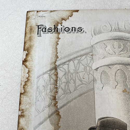 Vintage Framed Ad Continental Tailoring Co. Mens Fashion Sample Board 1898 - Picture 3 of 24