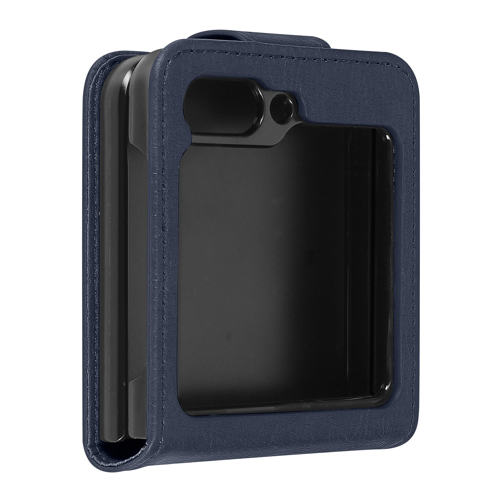 Housse Galaxy Z Flip 5 marine idéale pour visionnage vidéo et sorties