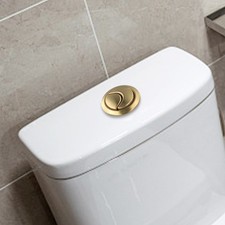 Elegant Gold Toilet Button for Siamp 34455009 with Dual Flush Features