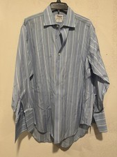 TM Lewin dress shirt Striped French Cuffs 16.5-33