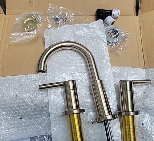 Delta Nicoli 35749LF-CZ Two Handle Widespread Bathroom Faucet - Champagne Bronze - Picture 9 of 15