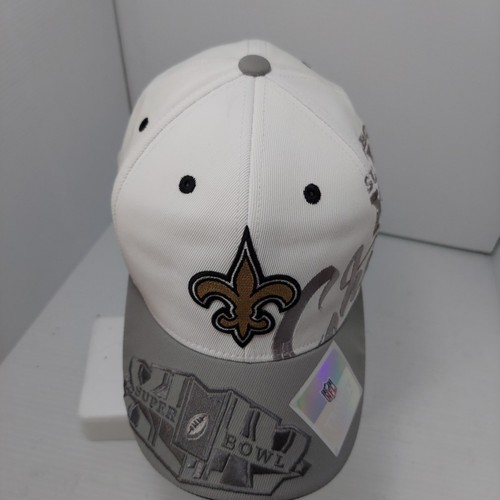 New Orleans Saints Hat Cap Super Bowl XLIV 44 Champions Mens One Size Reebok NEW - Picture 9 of 15