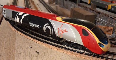 Hornby Virgin Alstom Pendolino 390 Dummy Power Car Lokomotive - DCC ausgestattet (A)