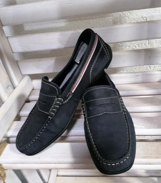 Men Camel Active Heels Navy Leather 41