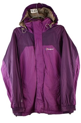 BERGHAUS AQ2 lila Windbreaker Jacke Größe UK 10 Damen Freizeit Outdoor