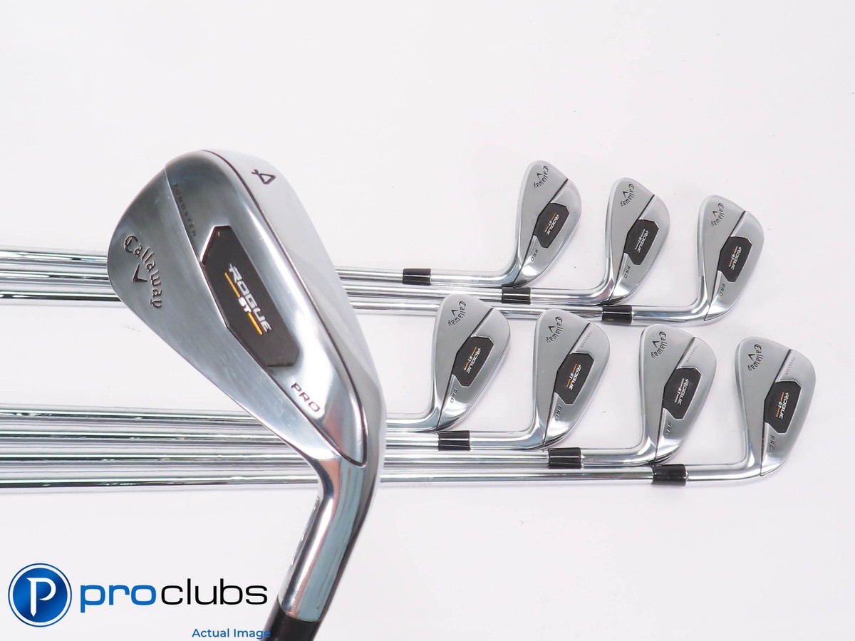 Nice Callaway ROGUE ST PRO 4-PW,AW IRON SET - KBS 120 Stiff Flex