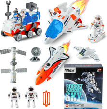 Spaceship Toys, Airplane, UFO Alien Toy for Boys, Space Toy Set