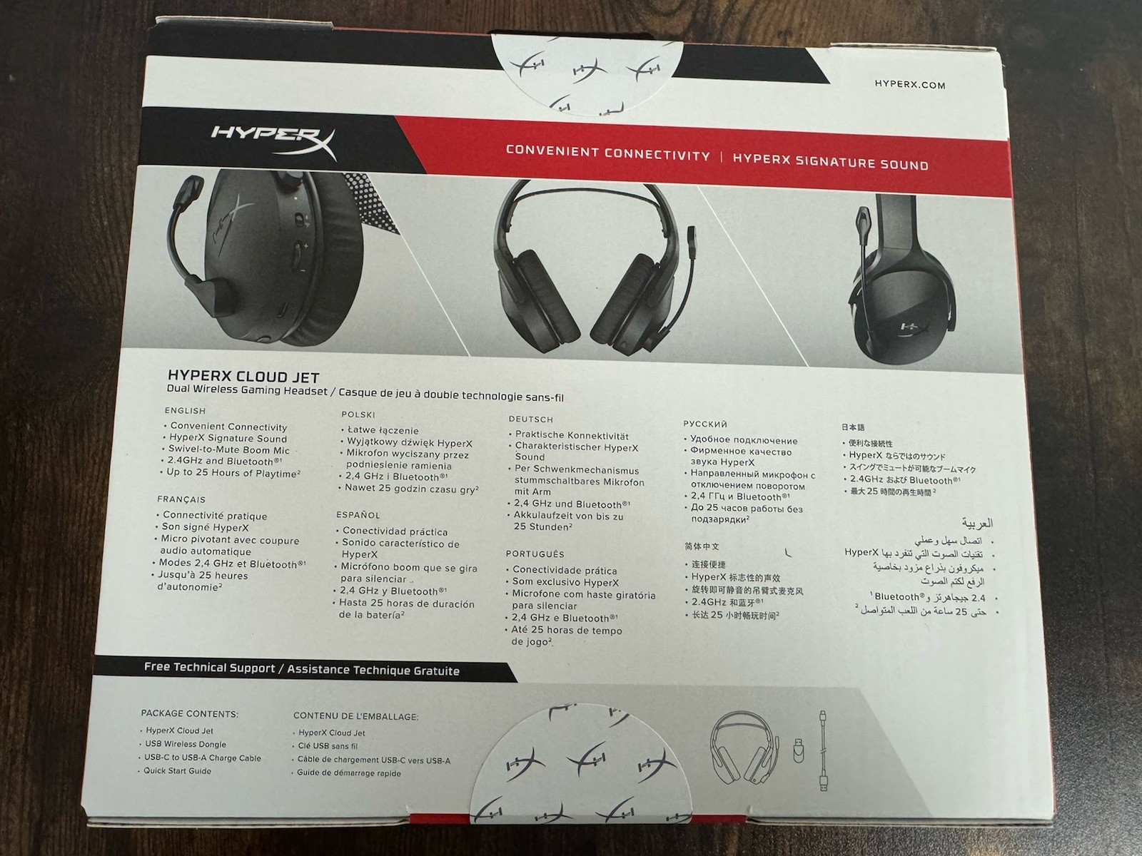 HyperX - Cloud Jet Dual Wireless Gaming Headset for PC, Mac, PS5, PS4