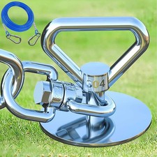 Dog Tie Out Cable and Stake,With 30FT Heavy Duty Cable,360  Swivel Dog Run Stake