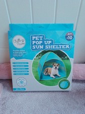 Pop Up Sun Shelter Pet Dog Tent. Beach, Holiday Travel. Brand New. 