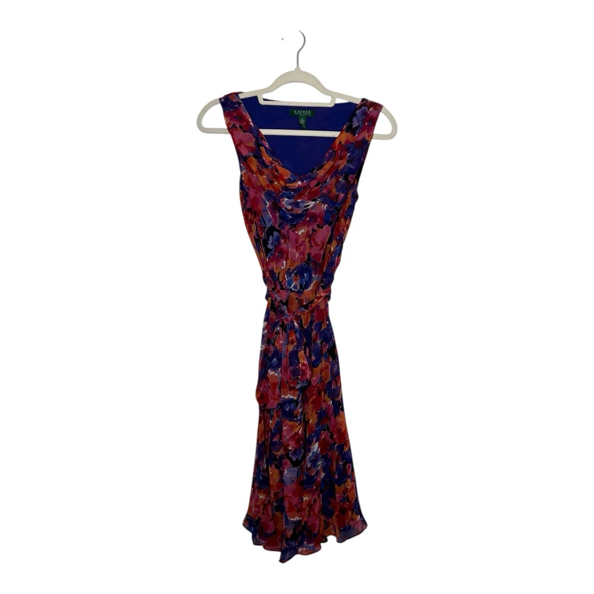 sachin and babi light blue dress Ralph Lauren Pastel Floral Dress M/L – OMNIA