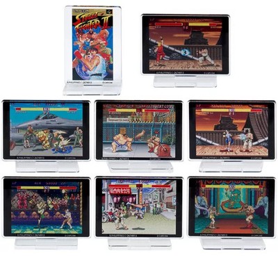 Street Fighter II Acrylic Stand Set of 8 Characters Collectible Game SceneBand