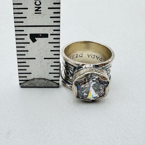 Silpada Sterling 925 Silver Queen for a Day CZ Ring Size 7.5 - Picture 2 of 13