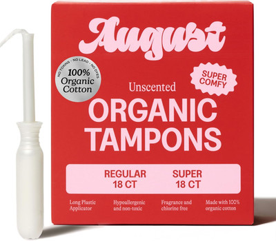 Regular and Super Tampons - Easy-Glide Long Applicators - 36-Pack (18 + 18) 100%