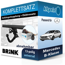 Für Mercedes B-Klasse 11- BRINK Anhängerkupplung abnehmbar + 13polig E-Satz neu Für Mercedes B-Klasse 11- BRINK Anhängerkupplung abnehmbar + 13polig E-Satz neu