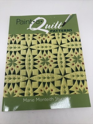 Paint A Quilt Patterns Green Red Leaves Marie Monteith Sturmer