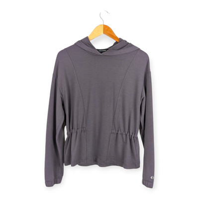 Thrive Societe Womens Delaney Cinch Back Hoodie Gray Smoke Stitch Fix Size Small