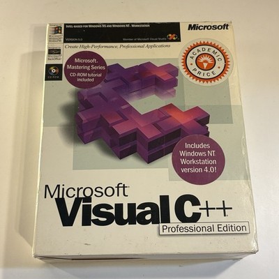 Microsoft Visual C++ Professional Edition 5.0 SEALED Windows 95 NT PC Software